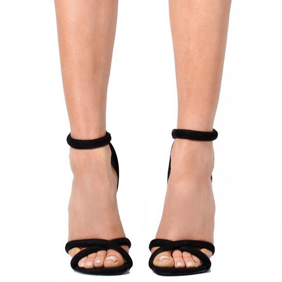 Shoe Republic Shani Buckle Closure Ankle Heels - Picture 2 of 3